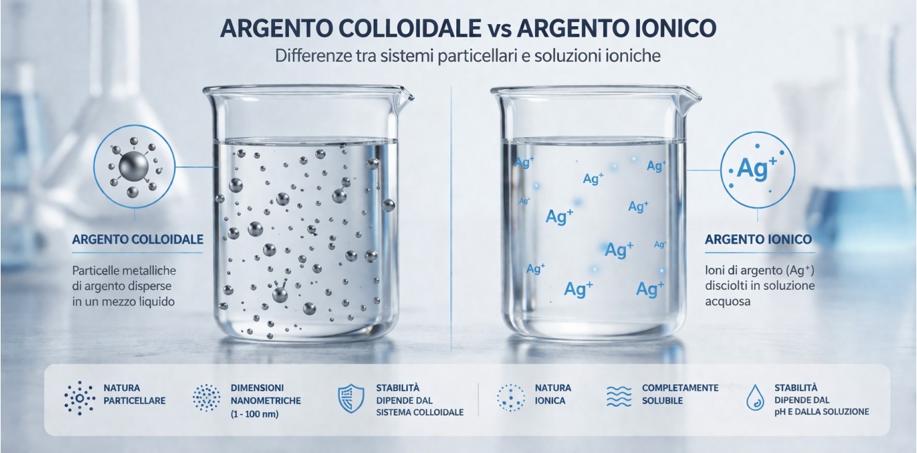 Argento Ionico e Colloidale: differenze tecniche